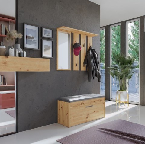 Wieszak + lustro PARMA 100x15xH.81,5 artisan Wieszak + lustro PARMA 100x15xH.81,5 artisan