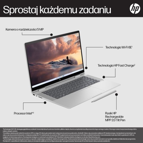 HP ENVY x360 15-fe0015nw i5-1335U 15.6"FHD Touch 16GB DDR4 SSD512 Win11 HP ENVY x360 15-fe0015nw i5-1335U 15.6"FHD Touch 16GB DDR4 SSD512 Win11