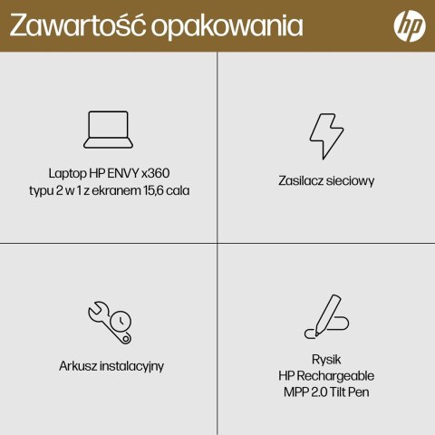 HP ENVY x360 15-fh0006nw Ryzen 5 7530U 15.6"FHD Touch IPS 250nits 16GB LPDDR4 SSD512 Radeon Integrated Graphics No ODD Win11 2Y HP ENVY x360 15-fh0006nw Ryzen 5 7530U 15.6"FHD Touch IPS 250nits 16GB LPDDR4 SSD512 Radeon Integrated Graphics No ODD Win11 2Y