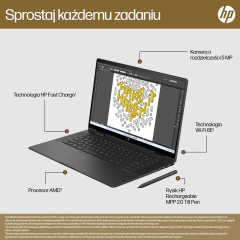 HP ENVY x360 15-fh0006nw Ryzen 5 7530U 15.6"FHD Touch IPS 250nits 16GB LPDDR4 SSD512 Radeon Integrated Graphics No ODD Win11 2Y HP ENVY x360 15-fh0006nw Ryzen 5 7530U 15.6"FHD Touch IPS 250nits 16GB LPDDR4 SSD512 Radeon Integrated Graphics No ODD Win11 2Y
