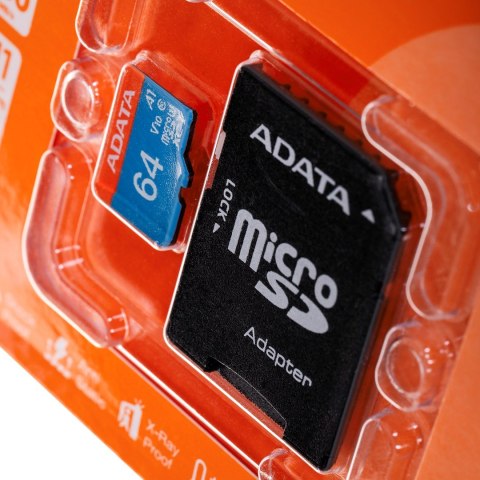 Karta pamięci ADATA PREMIER AUSDX64GUICL10A1-RA1 (64GB; Class 10; Adapter) Karta pamięci ADATA PREMIER AUSDX64GUICL10A1-RA1 (64GB; Class 10; Adapter)