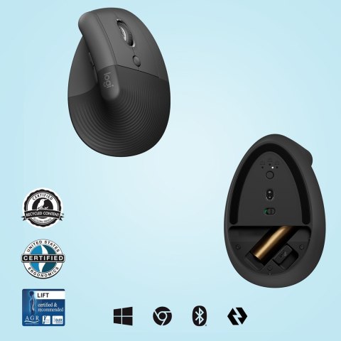 MYSZ LOGITECH LIFT Bluetooth Graphite MYSZ LOGITECH LIFT Bluetooth Graphite