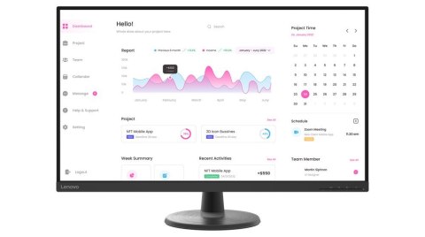 Monitor Lenovo D32-40 31,5" 16:9 1920x1080 3000:1 Raven Black Monitor Lenovo D32-40 31,5" 16:9 1920x1080 3000:1 Raven Black
