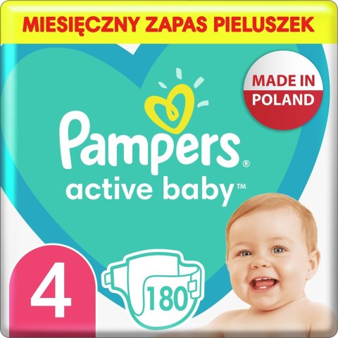 PAMPERS Pieluchy AB Monthly Rozm. 4, 9-14kg, 180szt PAMPERS Pieluchy AB Monthly Rozm. 4, 9-14kg, 180szt