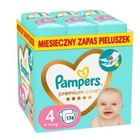 Pampers Premium Monthly Box Rozm. 4, 8-14kg 174szt Pampers Premium Monthly Box Rozm. 4, 8-14kg 174szt