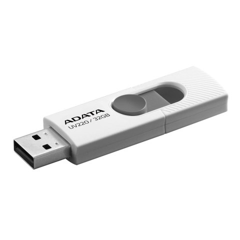 Pendrive ADATA UV220 AUV220-32G-RWHGY (32GB; USB 2.0; kolor biały) Pendrive ADATA UV220 AUV220-32G-RWHGY (32GB; USB 2.0; kolor biały)