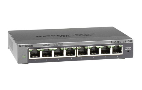 Switch NETGEAR GS108E-300PES (8x 10/100/1000Mbps) Switch NETGEAR GS108E-300PES (8x 10/100/1000Mbps)