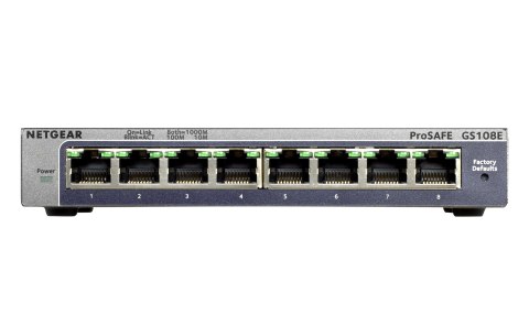 Switch NETGEAR GS108E-300PES (8x 10/100/1000Mbps) Switch NETGEAR GS108E-300PES (8x 10/100/1000Mbps)