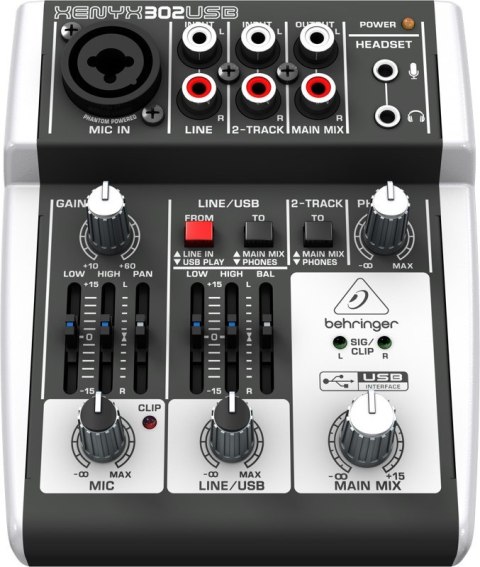 Behringer 302USB - Mikser audio Behringer 302USB - Mikser audio