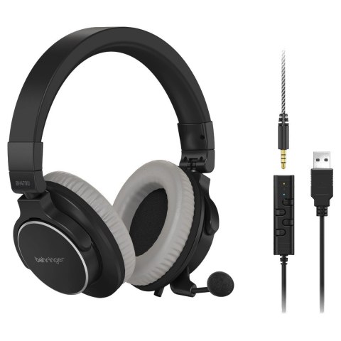 Behringer BH470U - Słuchawki studyjne z mikrofonem i złączem USB Behringer BH470U - Słuchawki studyjne z mikrofonem i złączem USB