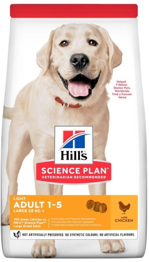 HILL'S Science Plan Light Large Breed Adult Chicken - sucha karma dla psa - 18 kg HILL'S Science Plan Light Large Breed Adult Chicken - sucha karma dla psa - 18 kg