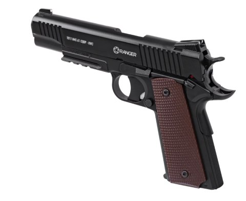 Pistolet wiatrówka RANGER 1911 M45A1 CQBP k.4,5BBs 21-strz. METAL SLIDE KWC Pistolet wiatrówka RANGER 1911 M45A1 CQBP k.4,5BBs 21-strz. METAL SLIDE KWC