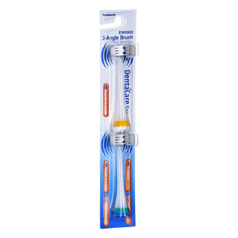 Trójczłonowa końcówka do szczoteczki sonicznej Panasonic EW0900W835 2 sztuki Trójczłonowa końcówka do szczoteczki sonicznej Panasonic EW0900W835 2 sztuki