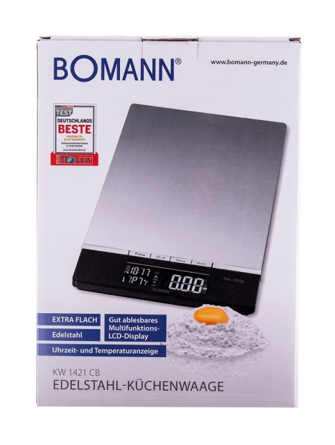 Waga kuchenna Boman CB KW 1421 (kolor czarny, kolor inox) Waga kuchenna Boman CB KW 1421 (kolor czarny, kolor inox)