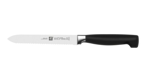 Zestaw noży ZWILLING Four Star 35068-002-0 (Blok do noży, Nożyce x 1, Nóż do warzyw i owoców (10 cm), Nóż do wędlin (16 cm), Nóż Zestaw noży ZWILLING Four Star 35068-002-0 (Blok do noży, Nożyce x 1, Nóż do warzyw i owoców (10 cm), Nóż do wędlin (16 cm), Nóż