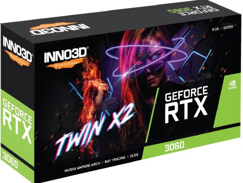 Karta graficzna INNO3D GeForce RTX 3060 TWIN X2 8GB GDDR6 Karta graficzna INNO3D GeForce RTX 3060 TWIN X2 8GB GDDR6