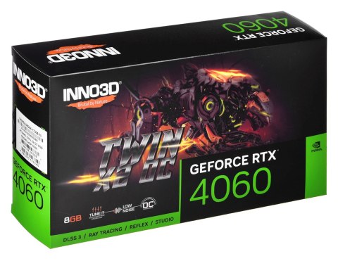 Karta graficzna INNO3D GeForce RTX 4060 TWIN X2 OC 8GB GDDR6 DLSS 3 Karta graficzna INNO3D GeForce RTX 4060 TWIN X2 OC 8GB GDDR6 DLSS 3