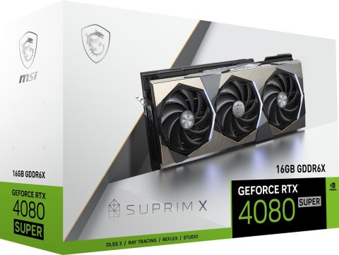 Karta graficzna MSI GeForce RTX 4080 SUPER 16GB SUPRIM X Karta graficzna MSI GeForce RTX 4080 SUPER 16GB SUPRIM X