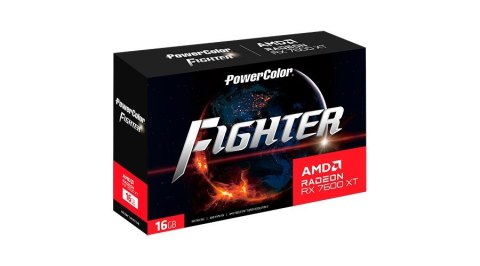 Karta graficzna PowerColor RX 7600 XT Fighter 16GB Karta graficzna PowerColor RX 7600 XT Fighter 16GB