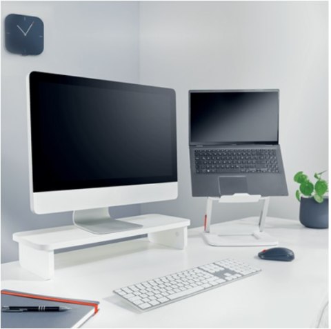 LEITZ Podstawka pod monitor Leitz Ergo, biała LEITZ Podstawka pod monitor Leitz Ergo, biała