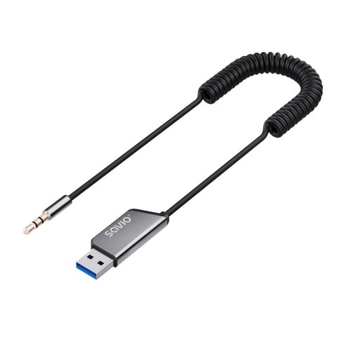 SAVIO TRANSMITER AUX, USB, BLUETOOTH 5.3, FUNKCJA ZESTAWU GŁOŚNOMÓWIĄCEGO, TR-16 SAVIO TRANSMITER AUX, USB, BLUETOOTH 5.3, FUNKCJA ZESTAWU GŁOŚNOMÓWIĄCEGO, TR-16