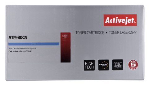 Activejet ATM-80CN Toner (zamiennik Konica Minolta TNP80C; Supreme; 9000 stron; błękitny) Activejet ATM-80CN Toner (zamiennik Konica Minolta TNP80C; Supreme; 9000 stron; błękitny)