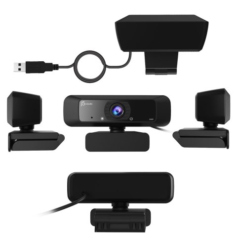 Kamera j5create USB HD Webcam with 360° Rotation USB 2.0; kolor czarny JVCU100-N Kamera j5create USB HD Webcam with 360° Rotation USB 2.0; kolor czarny JVCU100-N