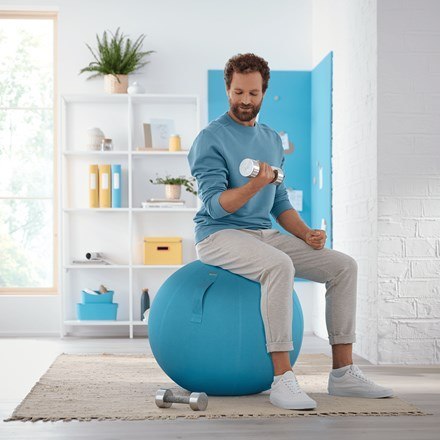 LEITZ Piłka do siedzenia Ergo Cosy, niebieska LEITZ Piłka do siedzenia Ergo Cosy, niebieska