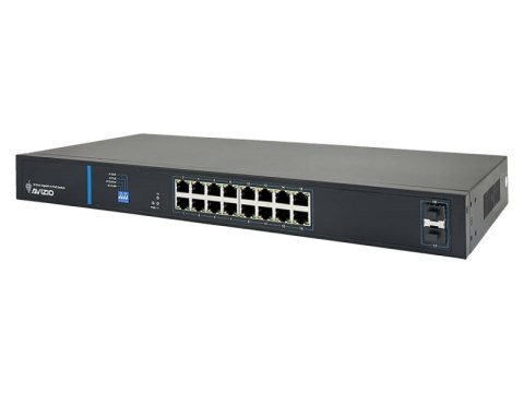 AVIZIO SWITCH NIEZARZĄDZALNY 16 PORTÓW RJ45 POE 1GB/S + 2 PORTY SFP UPLINK 1GB/S (BUDŻET MOCY 150W) AVIZIO SWITCH NIEZARZĄDZALNY 16 PORTÓW RJ45 POE 1GB/S + 2 PORTY SFP UPLINK 1GB/S (BUDŻET MOCY 150W)