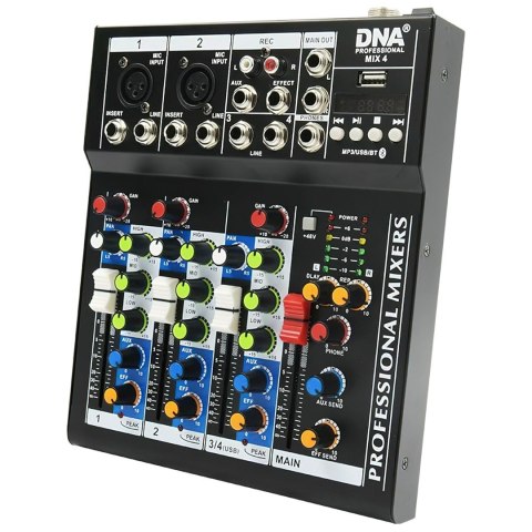 DNA MIX 4 - Mikser audio USB MP3 analogowy 4 kanały DNA MIX 4 - Mikser audio USB MP3 analogowy 4 kanały