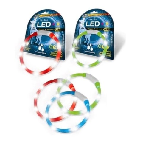 HILTON LED Obroża Silikonowa 1,4x0,8x40cm z USB dla psa HILTON LED Obroża Silikonowa 1,4x0,8x40cm z USB dla psa