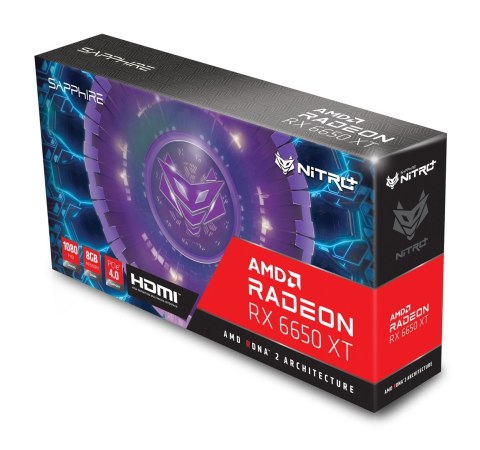 Karta graf. SAPPHIRE NITRO+ RX 6650 XT GAMING OC 8GB GDDR6 (WYPRZEDAŻ) Karta graf. SAPPHIRE NITRO+ RX 6650 XT GAMING OC 8GB GDDR6 (WYPRZEDAŻ)