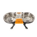 DINGO Zestaw do karmienia+stelaż 2x240ml