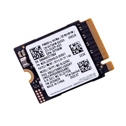 Dysk Samsung PM991a SSD256 NVMe M.2 2230 PCIe x4 Dysk Samsung PM991a SSD256 NVMe M.2 2230 PCIe x4