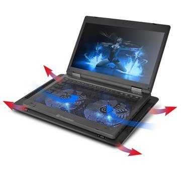 Podkładka chłodząca pod laptop Thermaltake Massive 14 rev.2 CL-N001-PL14BU-A (17.x cala; 2 wentylatory; HUB) Podkładka chłodząca pod laptop Thermaltake Massive 14 rev.2 CL-N001-PL14BU-A (17.x cala; 2 wentylatory; HUB)