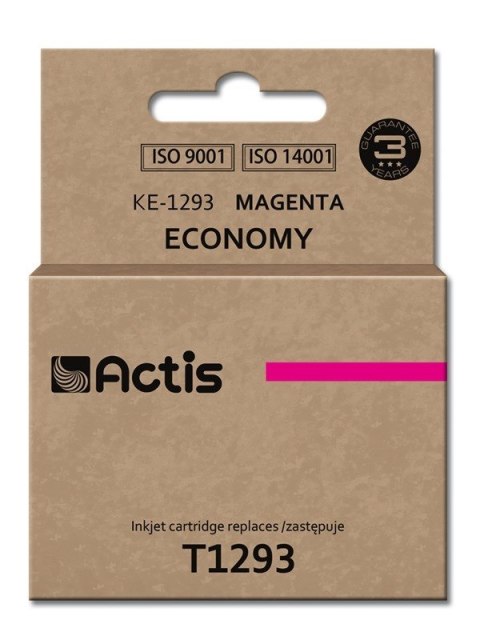 Actis KE-1293 Tusz (zamiennik Epson T1293; Standard; 15 ml; czerwony) Actis KE-1293 Tusz (zamiennik Epson T1293; Standard; 15 ml; czerwony)