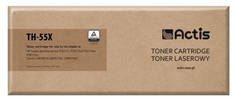Actis TH-55X Toner (zamiennik HP 55X CE255X, Canon CRG-724H; Standard; 12500 stron; czarny) Actis TH-55X Toner (zamiennik HP 55X CE255X, Canon CRG-724H; Standard; 12500 stron; czarny)