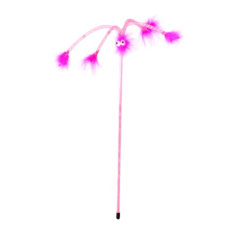 DINGO Wędka dla kota - ogi 45+21cm różowa DINGO Wędka dla kota - ogi 45+21cm różowa