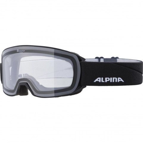 Gogle narciarskie ALPINA M40 NAKISKA BLACK MATT szkło CLEAR S0 (WYPRZEDAŻ)
