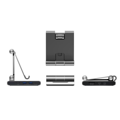 Podstawka ergonomiczna do iPad Pro ze stacją dokującą j5create Multi-Angle Stand with Docking Station for iPad Pro USB-C 1x4K HD Podstawka ergonomiczna do iPad Pro ze stacją dokującą j5create Multi-Angle Stand with Docking Station for iPad Pro USB-C 1x4K HD