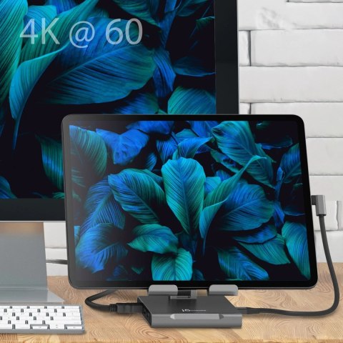 Podstawka ergonomiczna do iPad Pro ze stacją dokującą j5create Multi-Angle Stand with Docking Station for iPad Pro USB-C 1x4K HD Podstawka ergonomiczna do iPad Pro ze stacją dokującą j5create Multi-Angle Stand with Docking Station for iPad Pro USB-C 1x4K HD