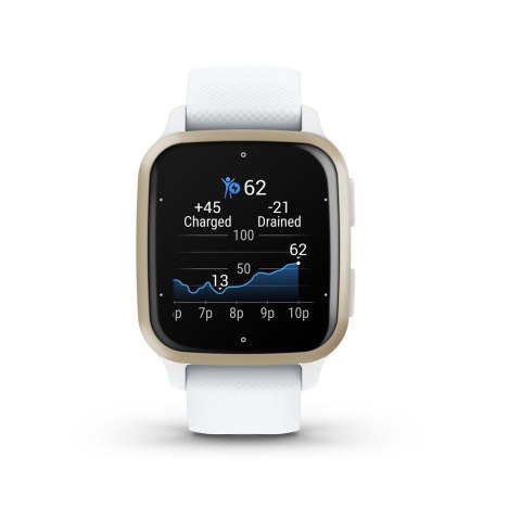 Zegarek sportowy Garmin Venu Sq 2 White/Cream Zegarek sportowy Garmin Venu Sq 2 White/Cream