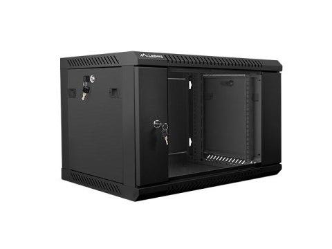 Szafa jednosekcyjna, zamykana na zamek Lanberg WF01-6406-10B (6U; 368mm / 600mm / 450 mm; wisząca; Szklane; 19''; kolor czarny) Szafa jednosekcyjna, zamykana na zamek Lanberg WF01-6406-10B (6U; 368mm / 600mm / 450 mm; wisząca; Szklane; 19''; kolor czarny)