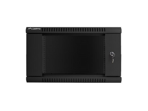 Szafa jednosekcyjna, zamykana na zamek Lanberg WF01-6406-10B (6U; 368mm / 600mm / 450 mm; wisząca; Szklane; 19''; kolor czarny) Szafa jednosekcyjna, zamykana na zamek Lanberg WF01-6406-10B (6U; 368mm / 600mm / 450 mm; wisząca; Szklane; 19''; kolor czarny)
