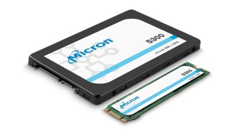 Dysk SSD Micron 5300 MAX 3.84TB SATA 2.5" MTFDDAK3T8TDT-1AW1ZABYYT (DWPD 5) Tray Dysk SSD Micron 5300 MAX 3.84TB SATA 2.5" MTFDDAK3T8TDT-1AW1ZABYYT (DWPD 5) Tray