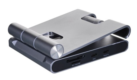 Podstawka ergonomiczna do iPad Pro ze stacją dokującą j5create Multi-Angle Stand with Docking Station for iPad Pro USB-C 1x4K HD Podstawka ergonomiczna do iPad Pro ze stacją dokującą j5create Multi-Angle Stand with Docking Station for iPad Pro USB-C 1x4K HD