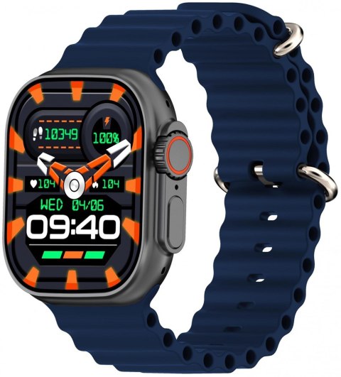 Smartwatch Kiano Watch Solid (black and blue stripe) Smartwatch Kiano Watch Solid (black and blue stripe)