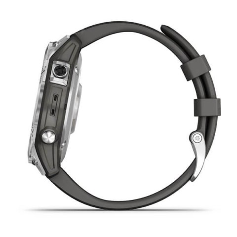 Zegarek Garmin Fenix 7 Standard Edition (47 mm) Silver / Graphite Band Zegarek Garmin Fenix 7 Standard Edition (47 mm) Silver / Graphite Band