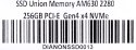 Dysk SSD Union Memory AM630 2280 256GB PCI-E Gen4 x4 NVMe