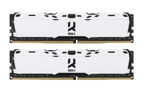 GOODRAM DDR4 16GB PC4-25600 (3200MHz) 16-20-20 DUAL CHANNEL KIT IRDM X WHITE 1024x8 GOODRAM DDR4 16GB PC4-25600 (3200MHz) 16-20-20 DUAL CHANNEL KIT IRDM X WHITE 1024x8